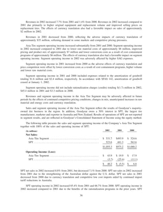 goodyear 10K Reports 2001