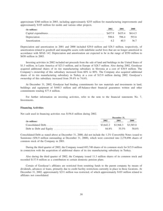 goodyear 10K Reports 2001
