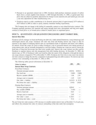 goodyear 10K Reports 2001