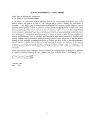 goodyear 10K Reports 2001