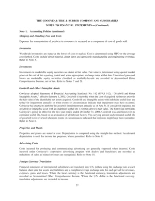 goodyear 10K Reports 2001