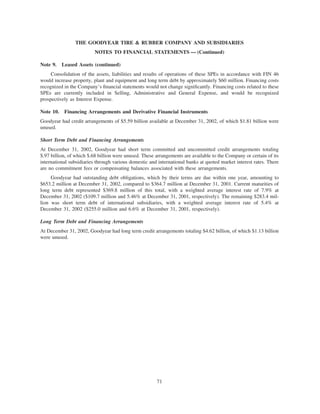 goodyear 10K Reports 2001