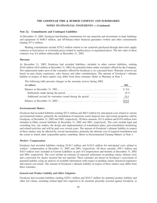 goodyear 10K Reports 2001