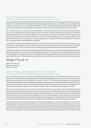 manpower annual reports 2008