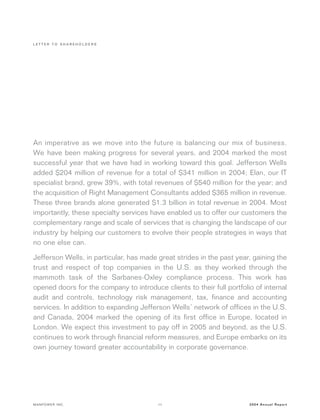 manpower annual reports 2004