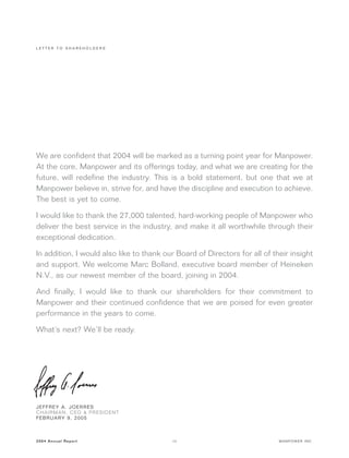 manpower annual reports 2004