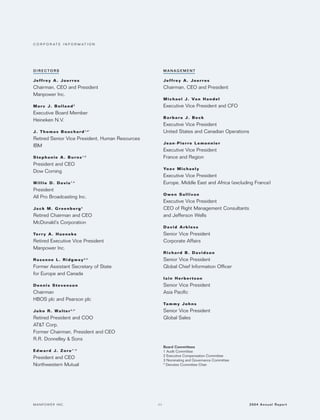 manpower annual reports 2004