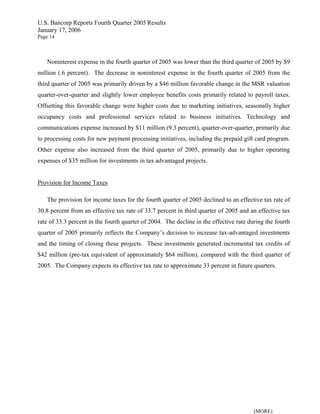 u.s.bancorp 4Q 2005 Earnings Release - pdf version