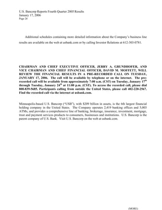  u.s.bancorp 4Q 2005 Earnings Release - pdf version