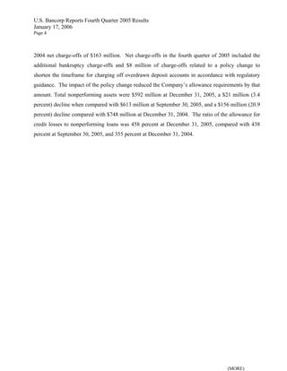  u.s.bancorp 4Q 2005 Earnings Release - pdf version