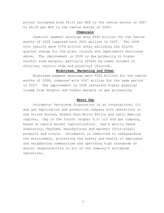 occidental petroleum 2008