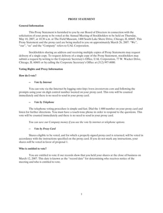 ual 2007 Proxy Statement