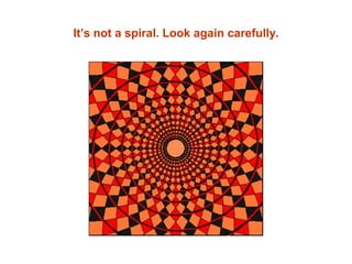 It’s not a spiral. Look again carefully.
 