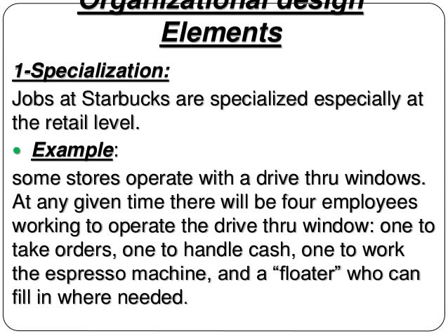 job specialization example