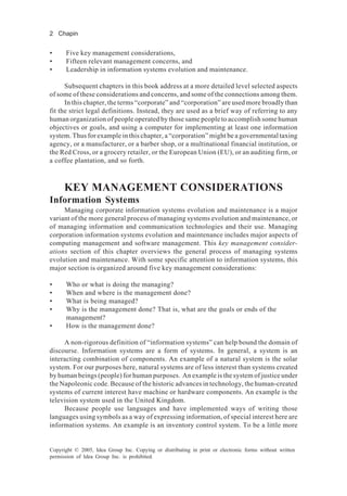 Managing Corporate Information Systems Evolution And Maintenance Khaled ...