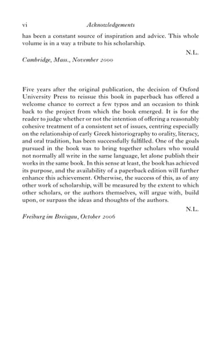The Historians Craft In The Age Of Herodotus Nino Luraghi | PDF