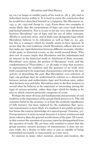 The Historians Craft In The Age Of Herodotus Nino Luraghi | PDF