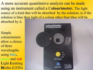 Analytical techniques. An overview of chromatography and spectroscopy | PPT