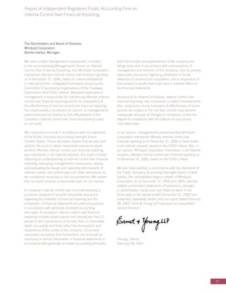 whirlpool Annual Report2006