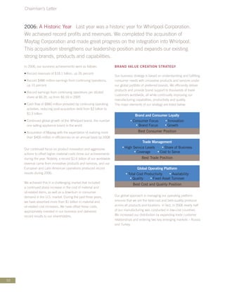 whirlpool Annual Report2006