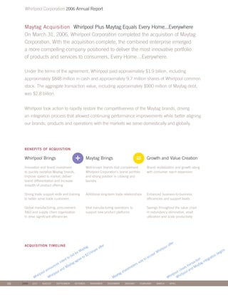 whirlpool Annual Report2006