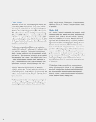 whirlpool Annual Report2004
