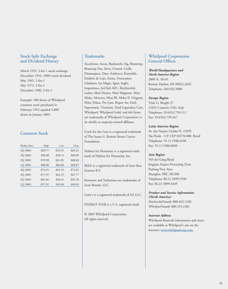 whirlpool Annual Report2004