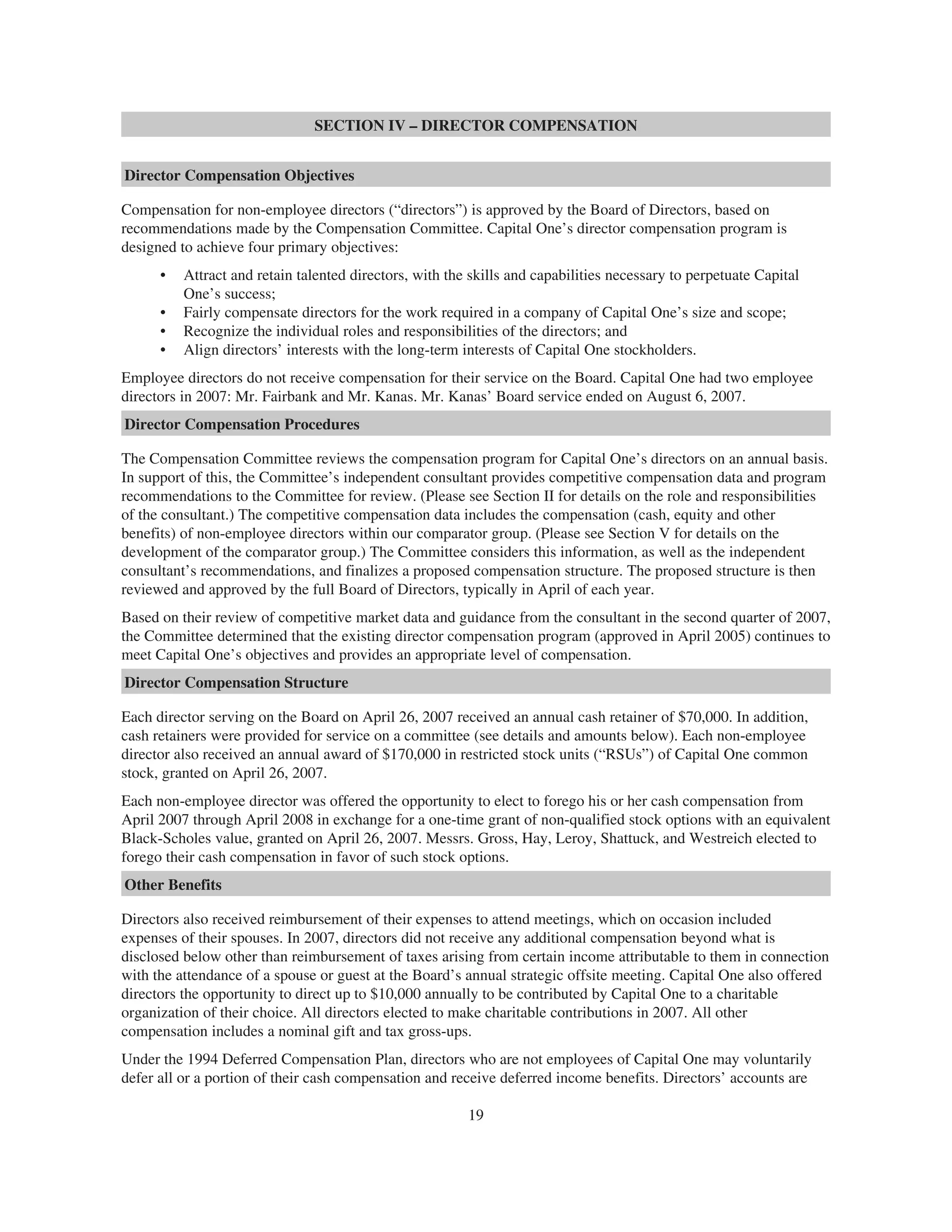 capital one 2008 Proxy Statement