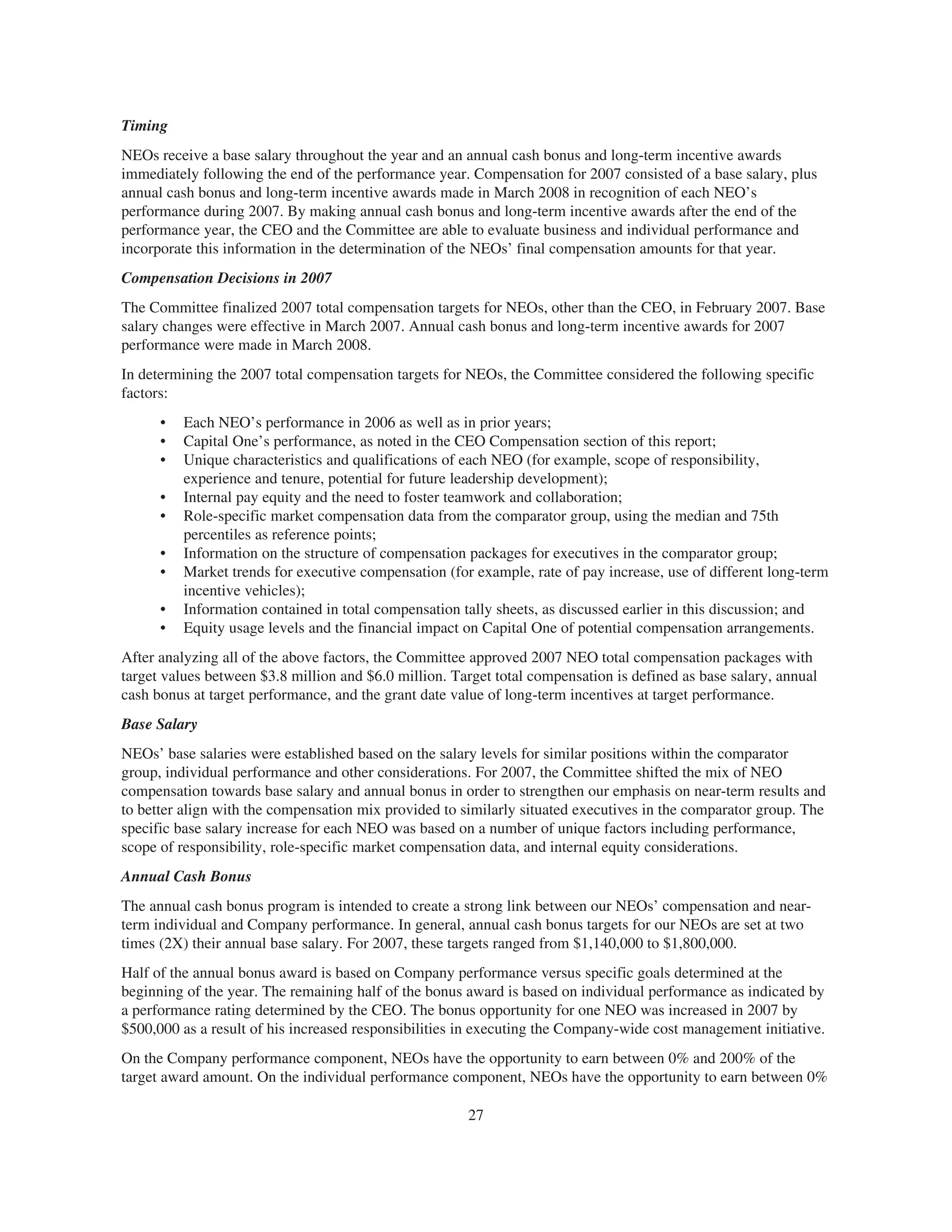 capital one 2008 Proxy Statement