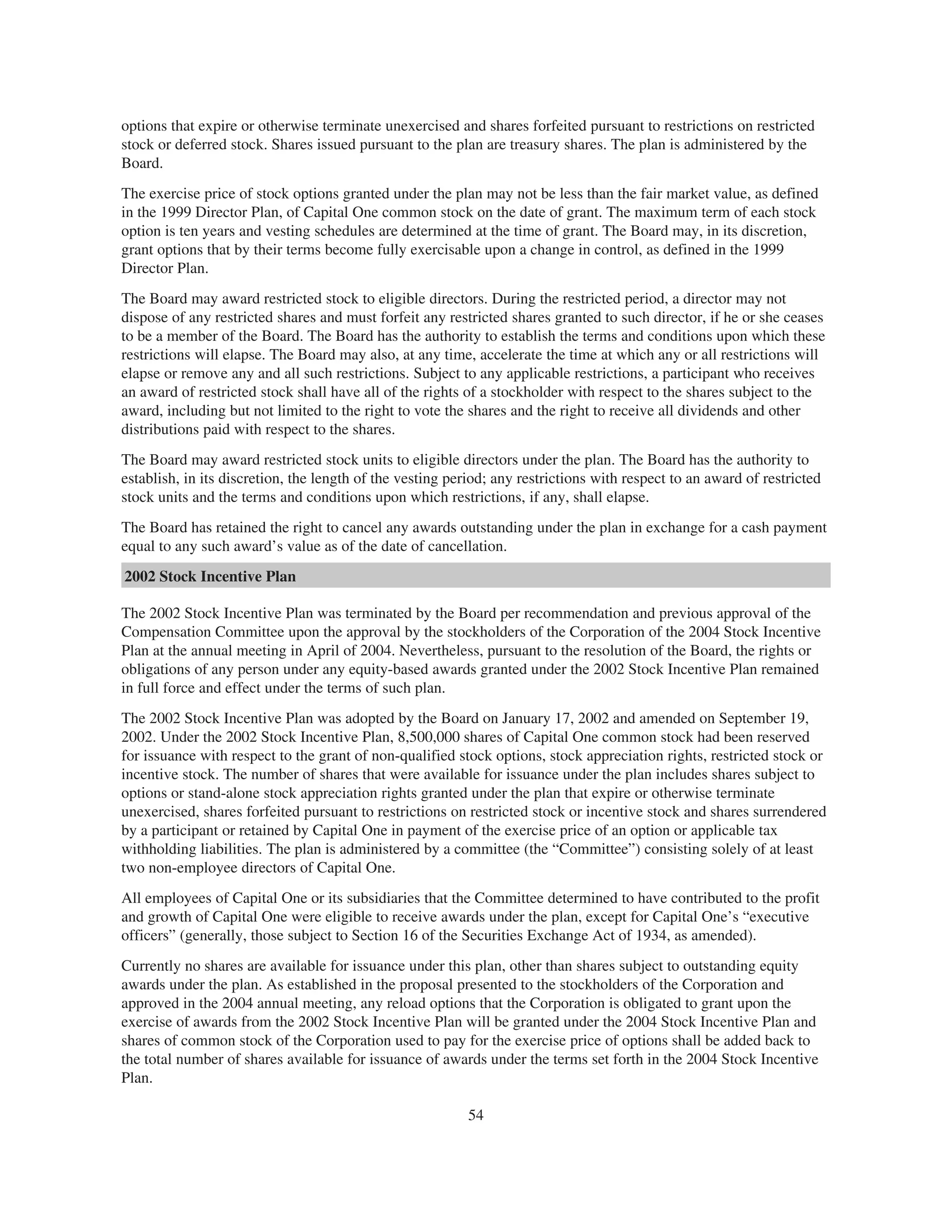 capital one 2008 Proxy Statement