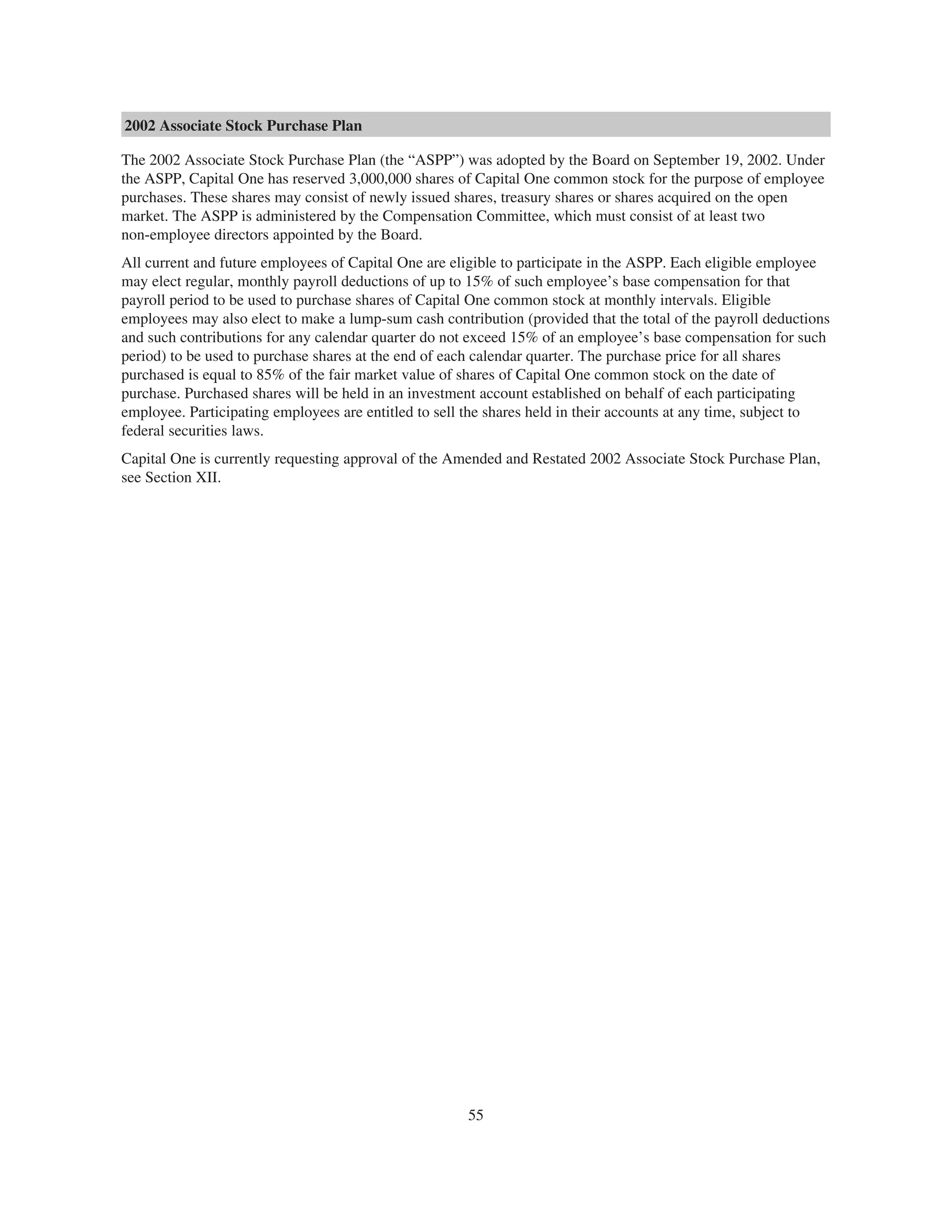 capital one 2008 Proxy Statement