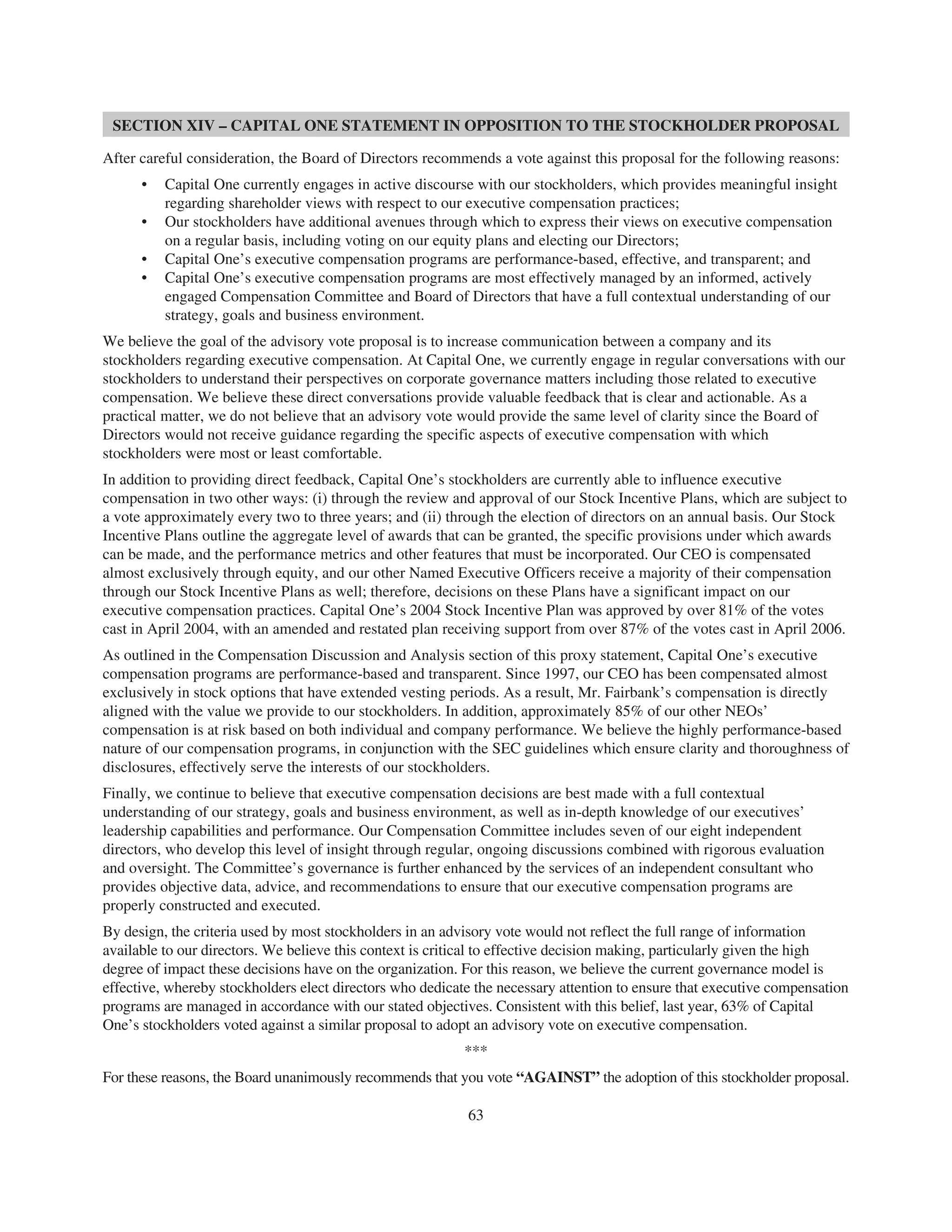 capital one 2008 Proxy Statement