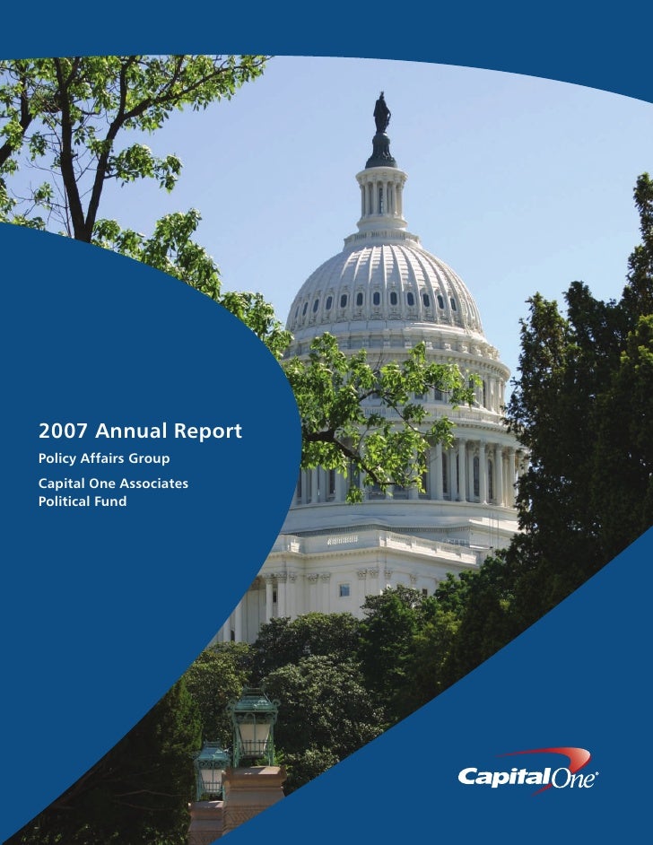 capital one 2007 Policy Affairs Group Annual Report