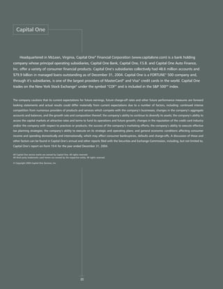 capital one  Annual Report2004