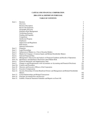 capital one  Annual Report2004