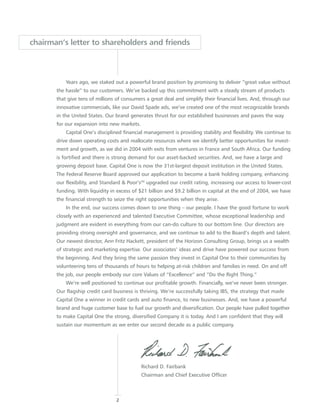capital one  Annual Report2004