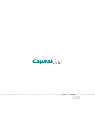 capital one  Annual Report2003