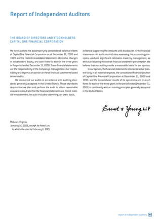 capital one  Annual Report2000