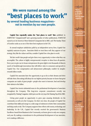 capital one  Annual Report2001