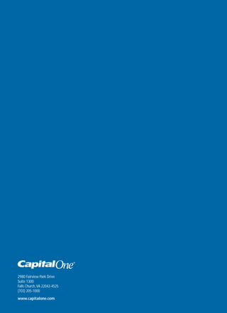 capital one  Annual Report2001
