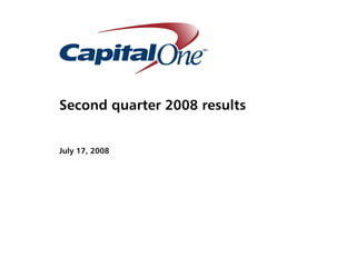 Second quarter 2008 results


July 17, 2008
 