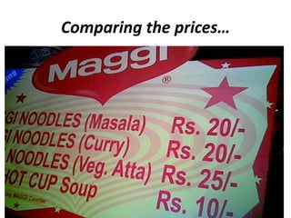 Comparing the prices…
 
