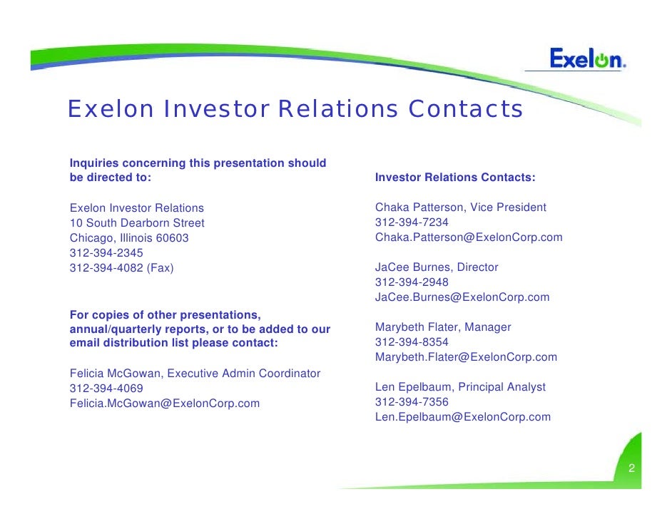 Exelon corp webmail