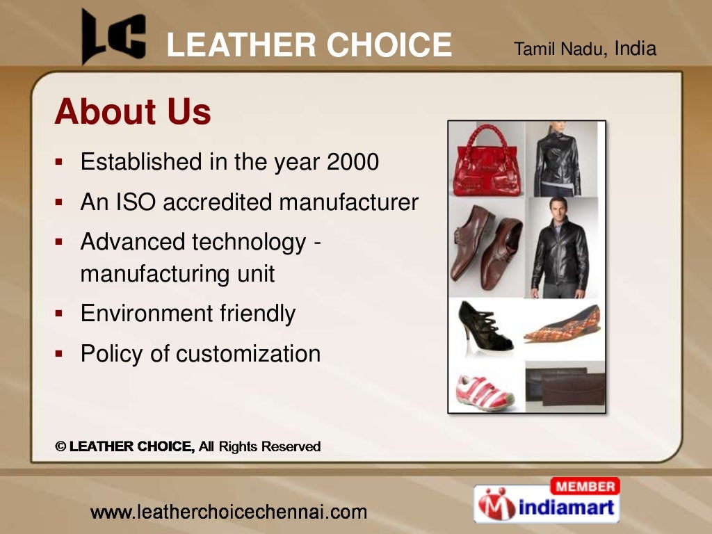 Finished Leather And Leather Goods by Leather Choice, Chennai, Chennai