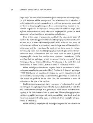 Historical Biogeography An Introduction Liliana Katinas Paula Posadas | PDF