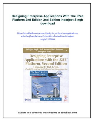 Designing Enterprise Applications With The J2ee Platform 2nd Edition ...