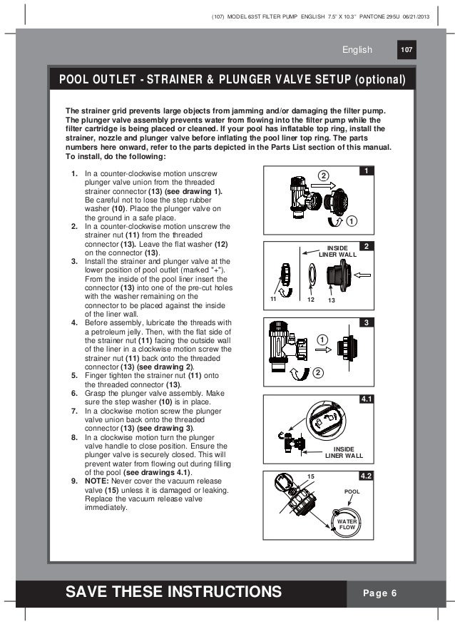Krystal Clear Model 635T filter Pump Manual