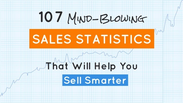 That Will Help You
Sell Smarter
107 Mind-Blowing
SALES STATISTICS
 