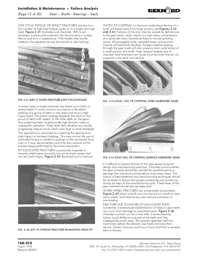 108 010 failureanalysisgears,shafts,bearings,sealsmaintenancem…