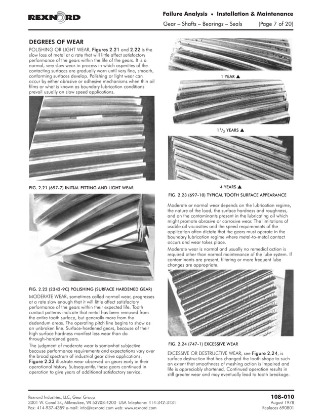 failureanalysisgears,shafts,bearings,sealsmaintenancemanual